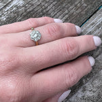 Bright Blossom Antique Diamond Cluster Ring
