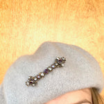 Antique Amethyst and Pearl Austro Hungarian Pin
