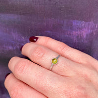 Verdant Vintage Peridot in Silver Ring by 720