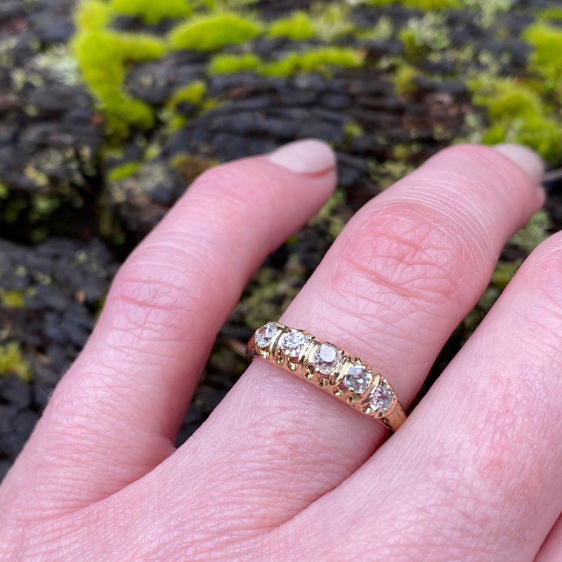 Victorian Chunky Cupcake Diamond Band
