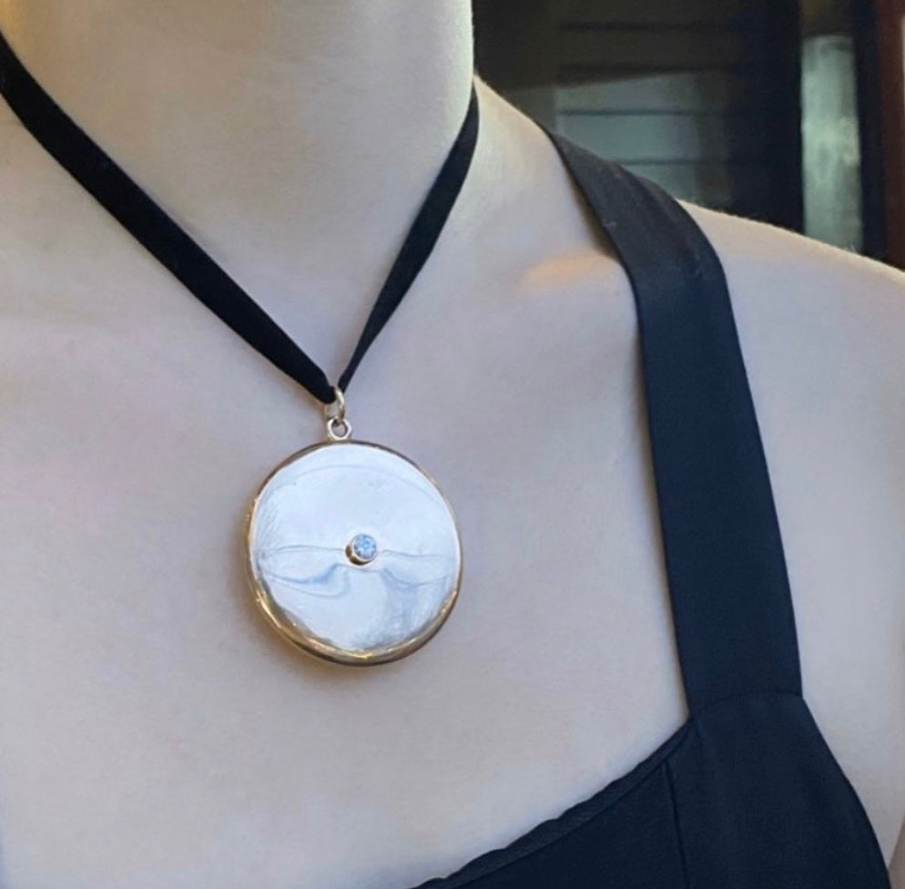 Big Beauty Vintage Gold and Diamond Locket