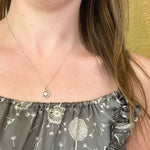 Hexagonal Two Tone Art Deco Diamond Pendant