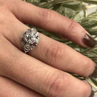 Exceptional 1930s Diamond & Platinum Engagement Ring