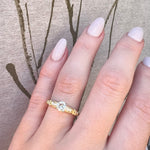 Timeless Vintage Gold OEC Engagement Ring