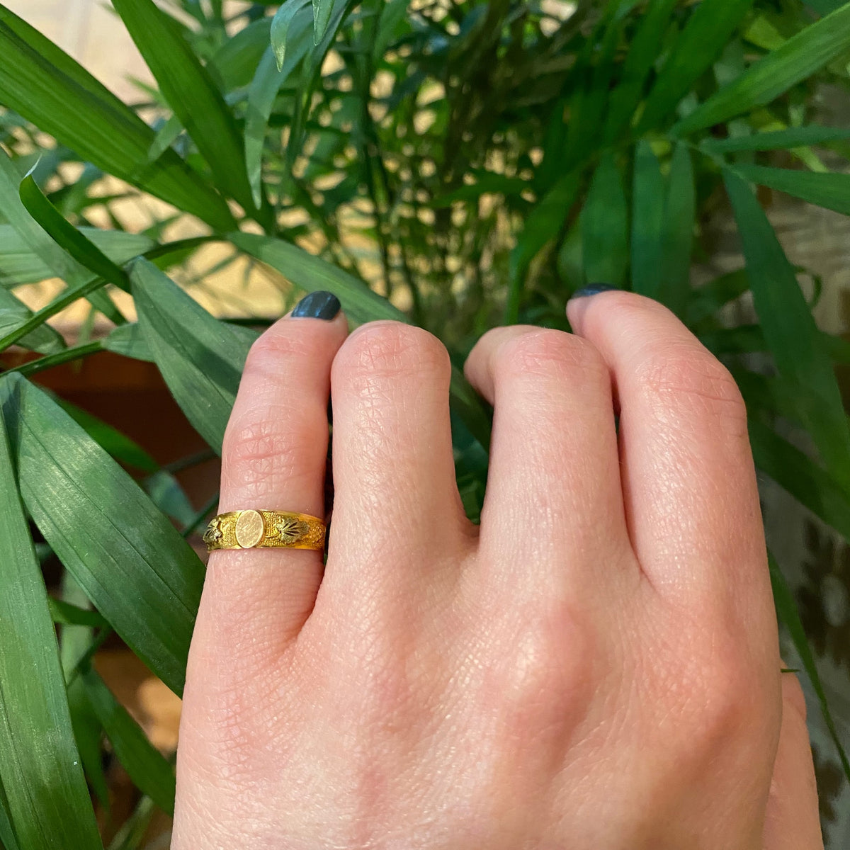 Signed Otsby and Barton Signet Pinky Ring
