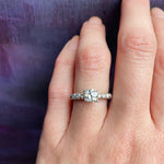 Timeless 1940's Platinum Diamond Engagement Ring