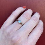 1920s White Gold Bezel Set Diamond Solitaire