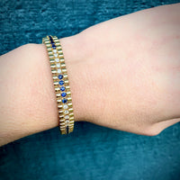 Timeless Gold Bracelet with Sapphires and Diamonds