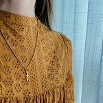 Curvy Little 18k Gold Scimitar Charm