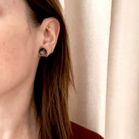 Black Sterling Silver Studs from Allie B.