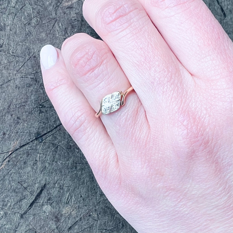 Diamond Set Diamonds in Platinum & 18ct Gold
