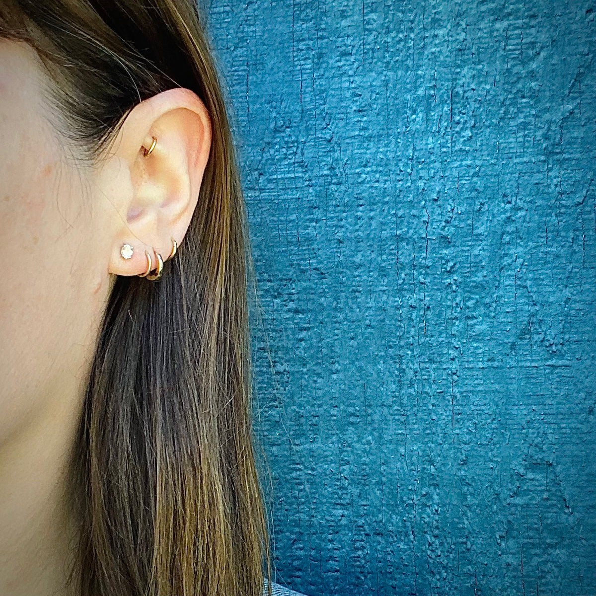 Bright Oval Cut Diamond Studs in White Gold