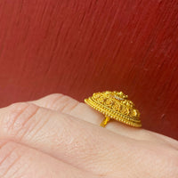 Fancy Indian 21k Gold Ring