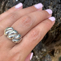 Silver Teardrop Vintage Band by NE