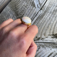 Natural Beauty Antique Coral Ring