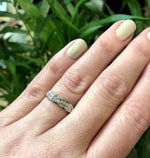 Classic Vintage Two Tone Gold Band With a Twist