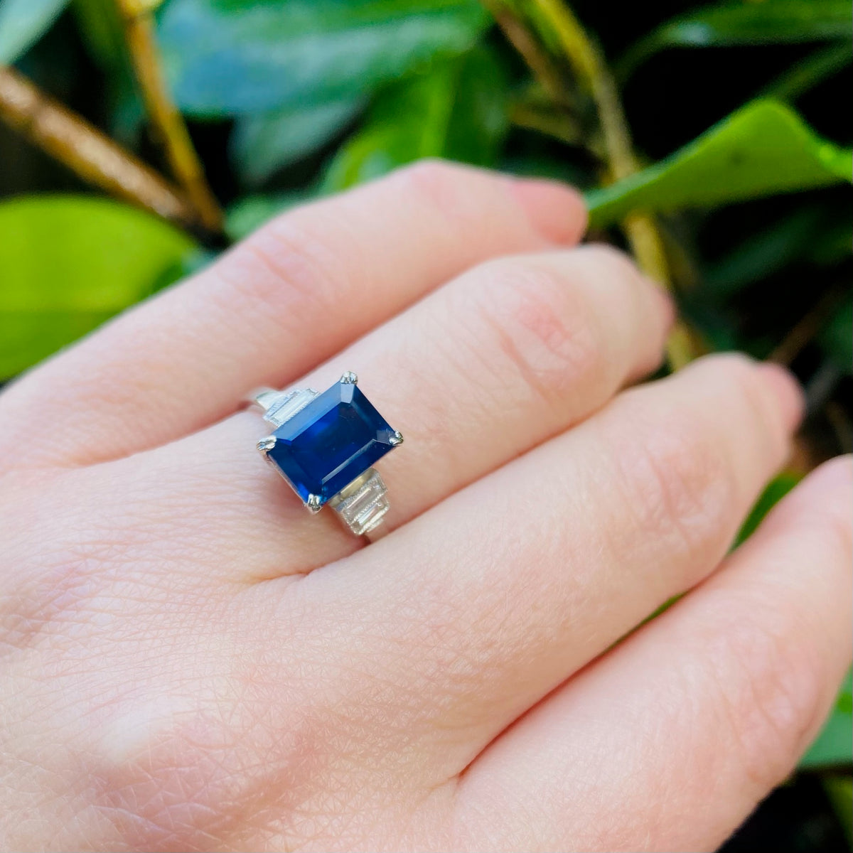 Stunning Sapphire and Diamond Engagement Ring