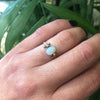 Rose Gold Opal and Pearl Ring Circa 1890