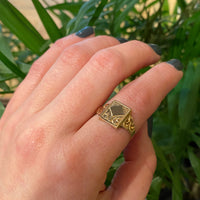Unusual Georgian Gold Ring Hallmarked France