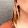 Celestial Gold Crescent Moon Stud Earrings