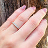Elegant Edwardian Diamond Band in Platinum & 15ct