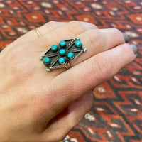 Vintage Native American Silver Butterfly Ring