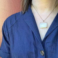 Antique Carved Agate Book Pendant