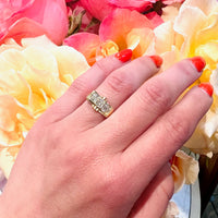 1940's Retro 2-tone Jabel Diamond Ring