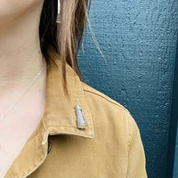 Little Lighthouse Brooch with Diamond Lamp