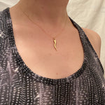 Vintage Gold Italian Horn Talisman