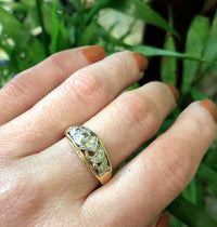 Romantic 1940's Two-Tone Diamond Band