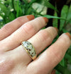 Romantic 1940's Two-Tone Diamond Band