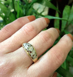 Romantic 1940's Two-Tone Diamond Band