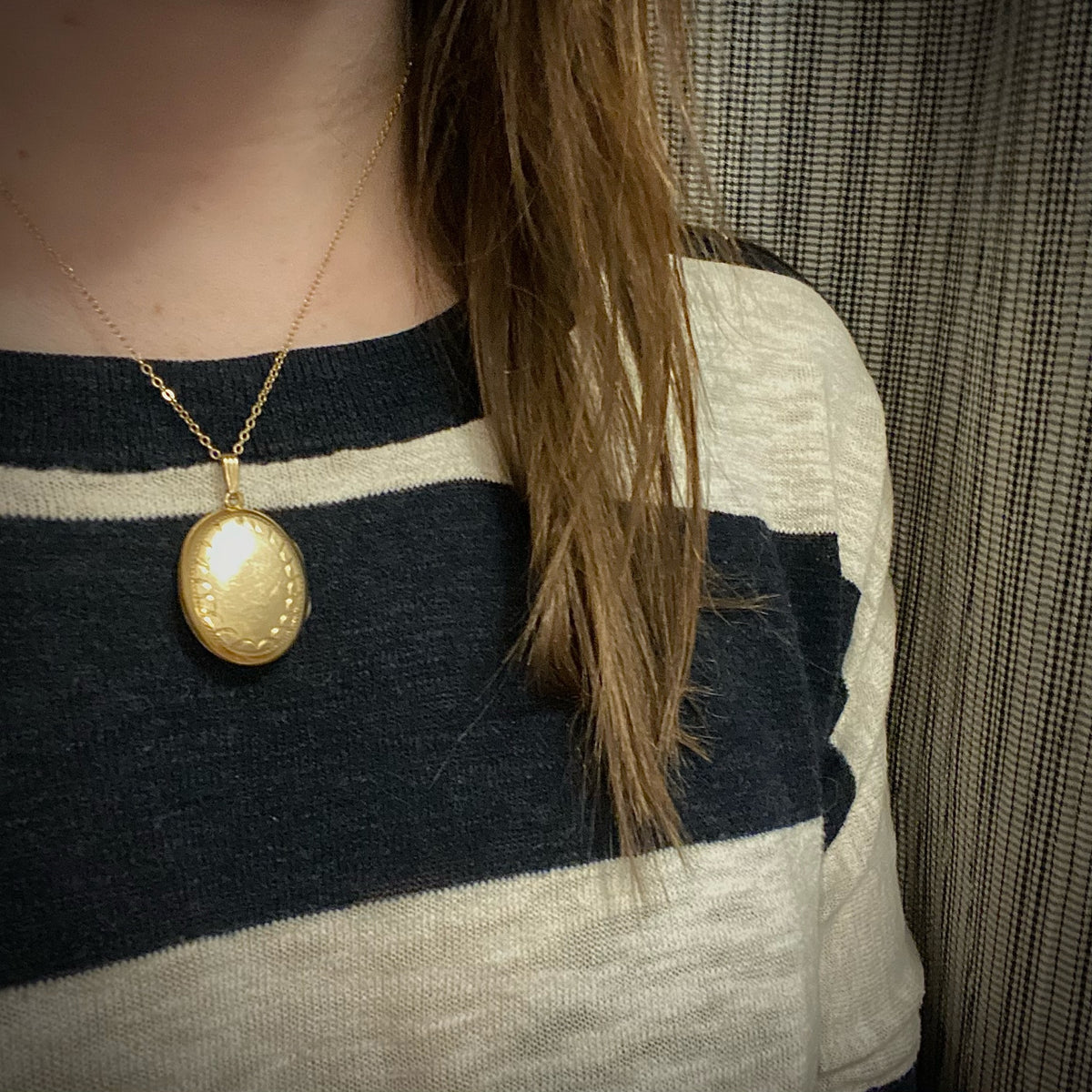 Mellow Gold Filled 1940s Oval Locket