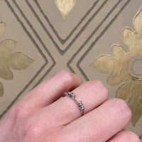 Mid Century Diamond Nesting Wedding Band