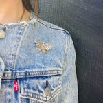 Delightfully Delicate Silver Filigree Butterfly Brooch