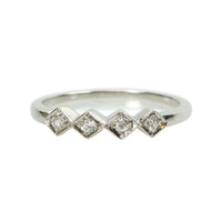 Vintage Platinum and Diamond Band