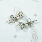 Old Euro Diamond Stud Earrings
