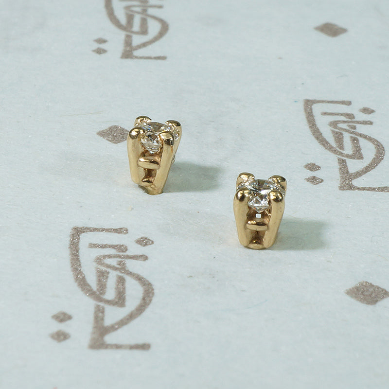 Twinkly Vintage Diamond Studs