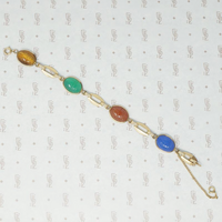 Vintage Stone scarab bracelet