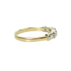 Vintage Yellow Gold Baguette and Round Diamond Band