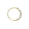 Vintage Yellow Gold Baguette and Round Diamond Band