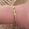 Gold Filled Bangle Studded with Peridot