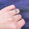 Mod Diamond Engagement Ring in White Gold