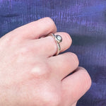 Mod Diamond Engagement Ring in White Gold