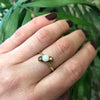Antique Rose Cut Diamonds and Opal Ring