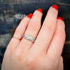 Sparkling Diamond Band in White Gold