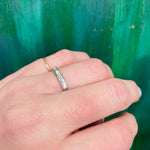 Elegant 1940's Baguette Platinum Eternity Band