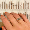 Jaunty Two Tone Band with Star Set Diamonds
