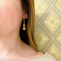 Engraved Gold Filled Victorian Drop Earrings